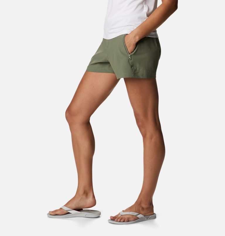 Pantaloni Scurti Columbia PFG Tidal II Dama Masline Verzi | YIMQ790A1