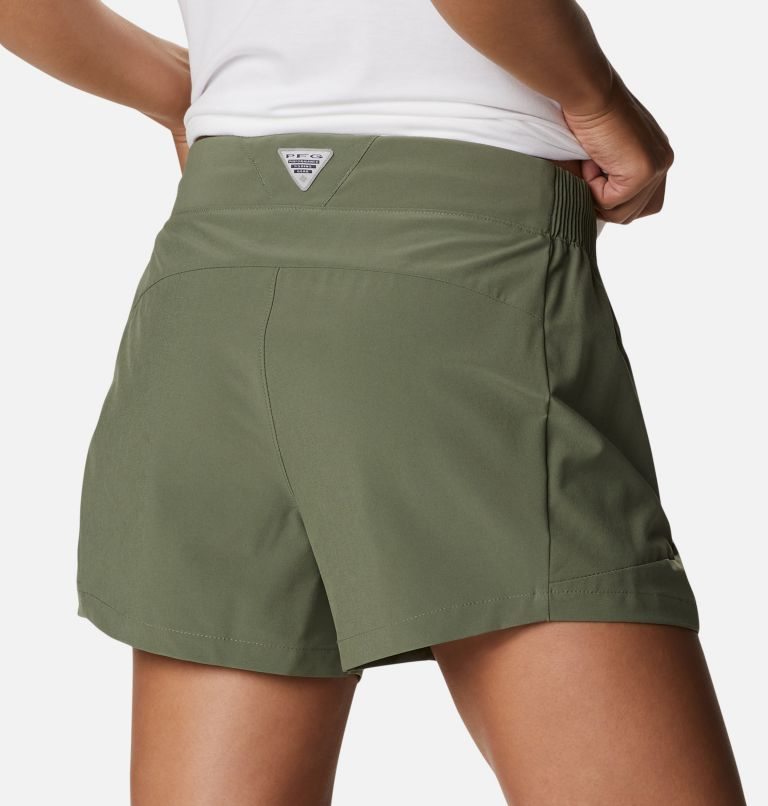 Pantaloni Scurti Columbia PFG Tidal II Dama Masline Verzi | YIMQ790A1