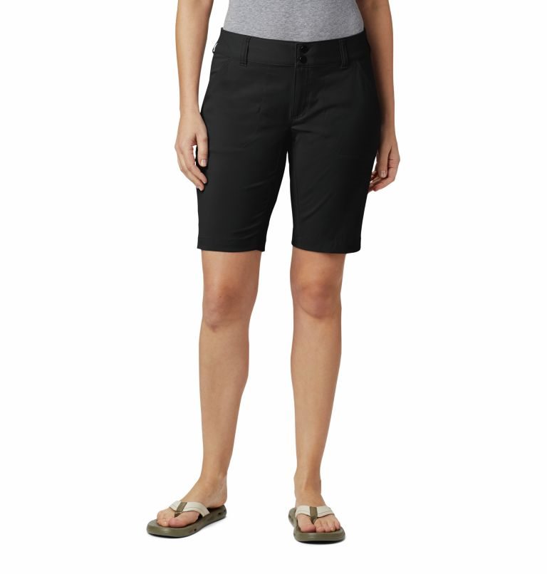 Pantaloni Scurti Columbia Saturday Trail Long Dama Negrii | EJSM1AQ80