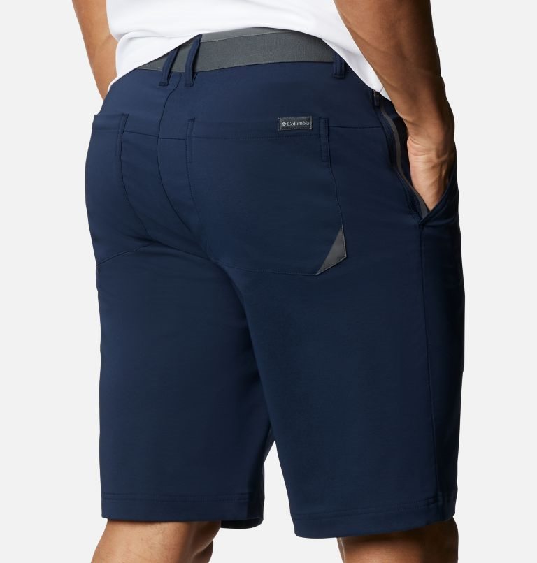 Pantaloni Scurti Columbia Tech Trail Barbati Bleumarin | JFM9Z87S1