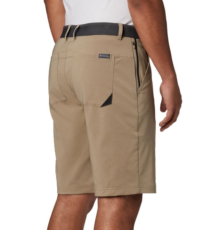 Pantaloni Scurti Columbia Tech Trail Barbati Kaki | JTA8Q09ZM