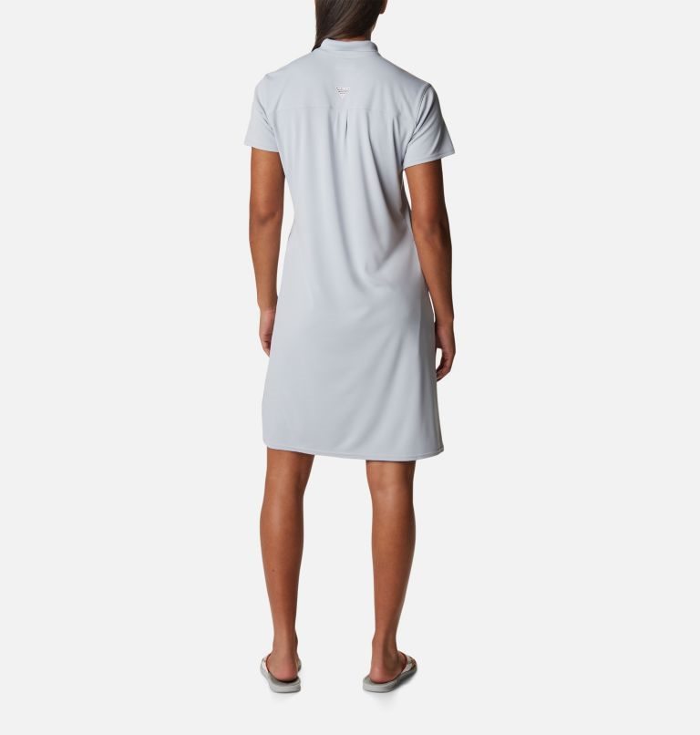 Rochie Columbia PFG Tidal Tee Polo Dama Gri Deschis | LUQM7ZSA8