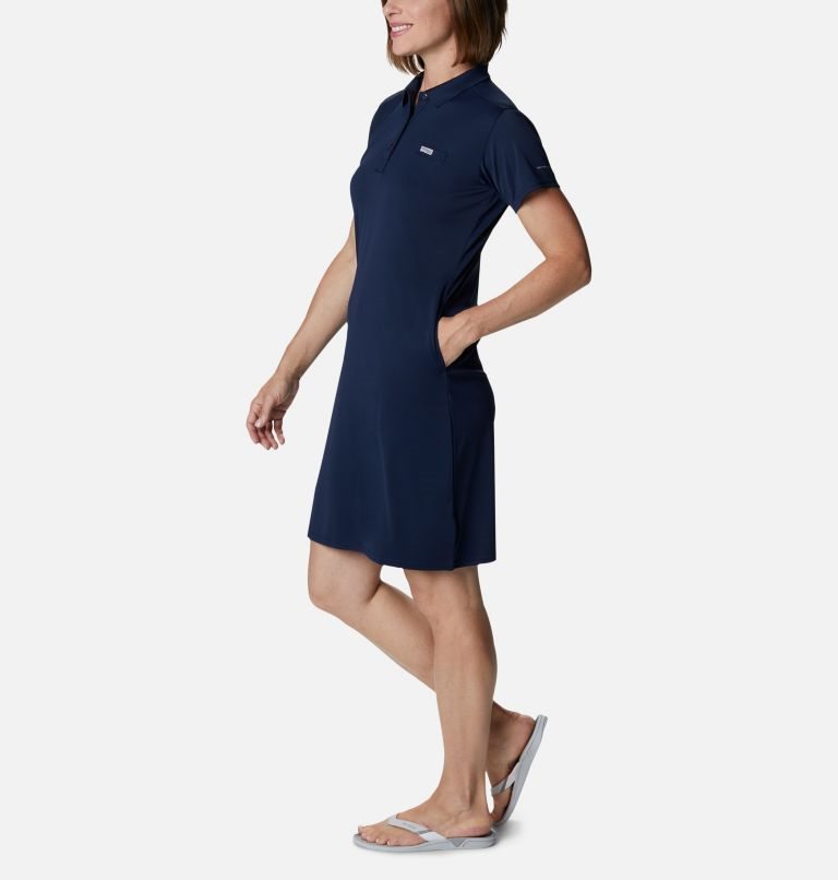 Rochie Columbia PFG Tidal Tee Polo Dama Bleumarin | NJ0Q71SMZ