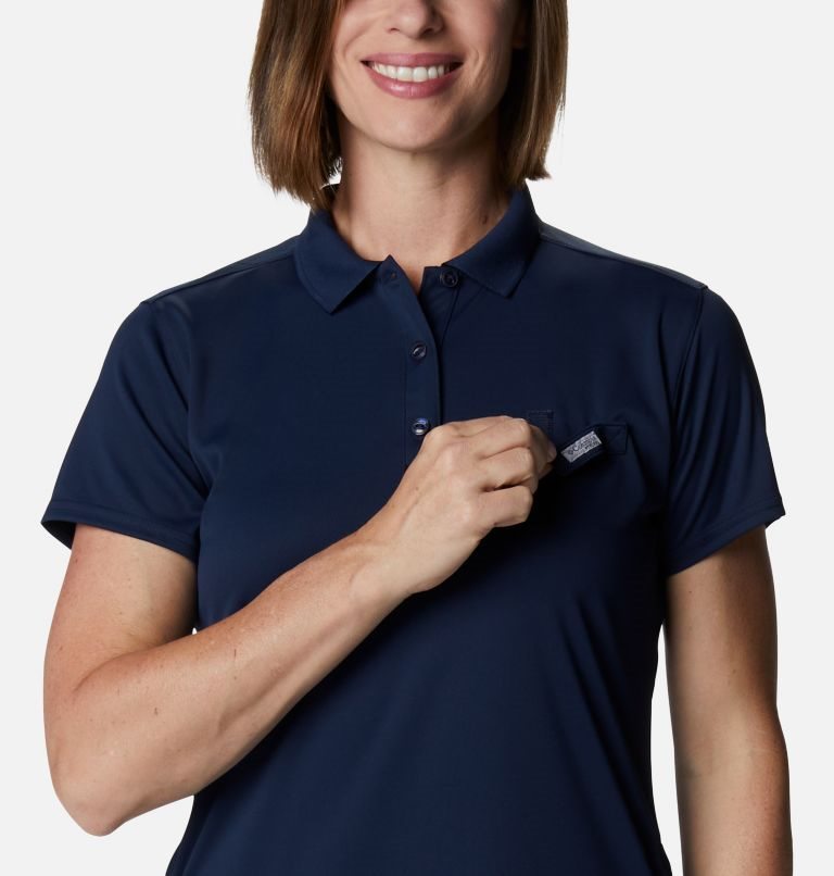 Rochie Columbia PFG Tidal Tee Polo Dama Bleumarin | NJ0Q71SMZ