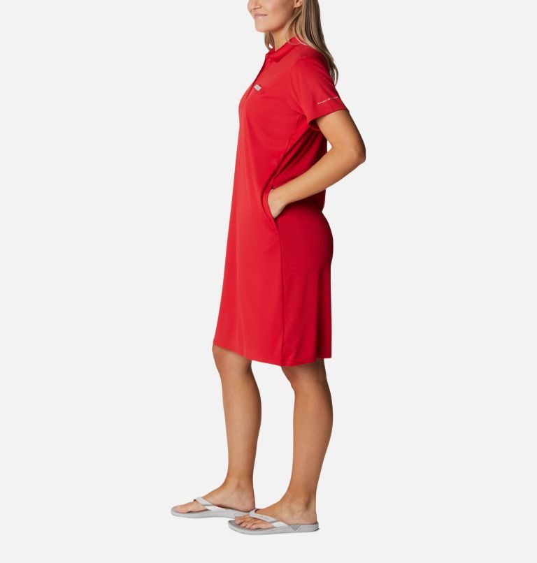 Rochie Columbia PFG Tidal Tee Polo Dama Rosii | WLS81M0ZA