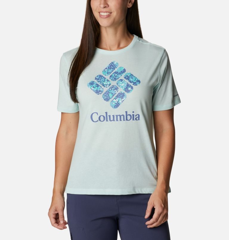 Tricouri Columbia Bluebird Day Relaxed Crew Neck Dama Verde Menta | GO09Z8M71