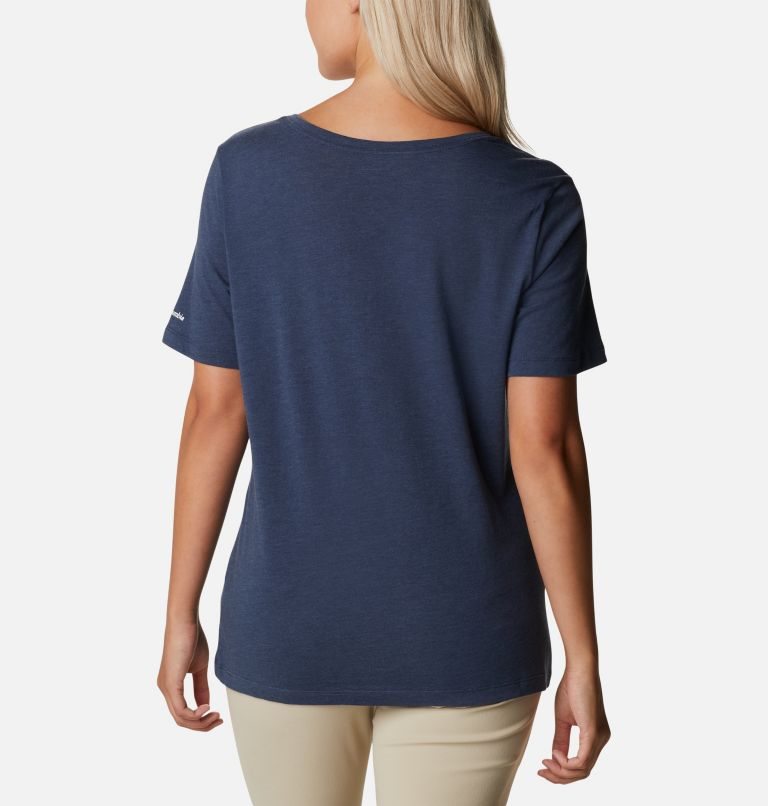 Tricouri Columbia Bluebird Day Relaxed V-Neck Dama Bleumarin | SI0QS198Z