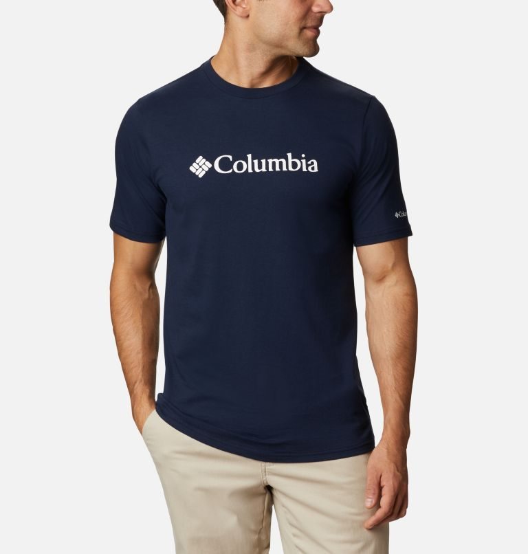 Tricouri Columbia CSC Basic Logo Scurte Sleeve Barbati Bleumarin | INQZ0M8S7