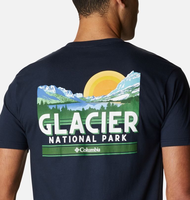 Tricouri Columbia Glacier Park Barbati Bleumarin | RQMS19A70