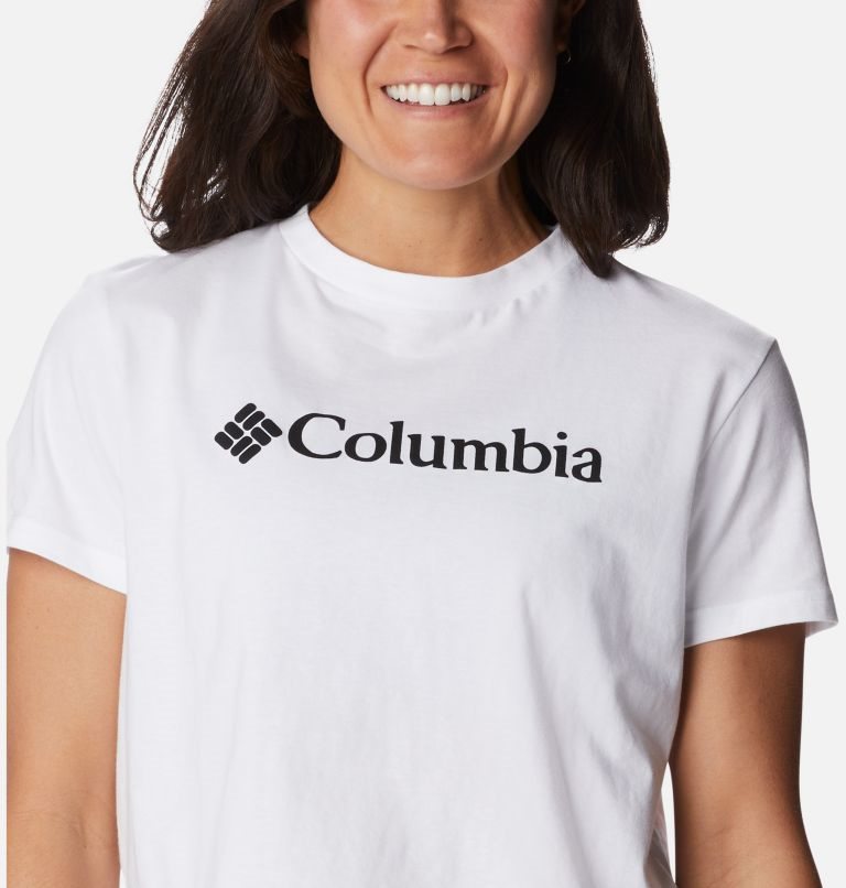 Tricouri Columbia North Cascades Cropped Dama Albi | ACS781MAZ