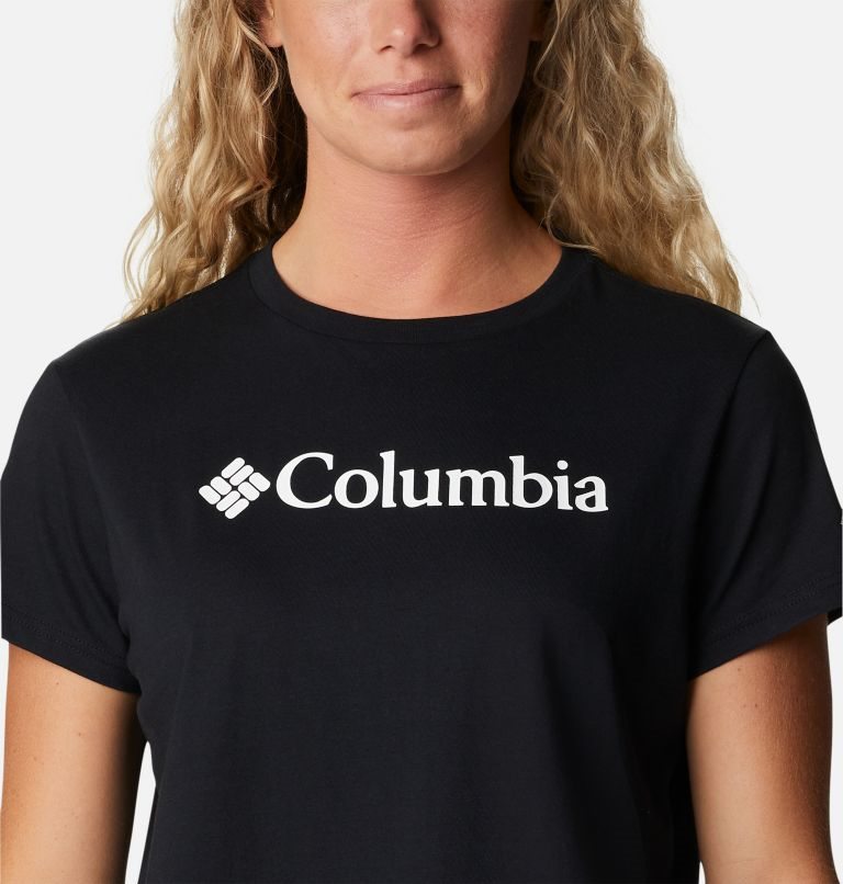 Tricouri Columbia North Cascades Cropped Dama Negrii | ONQ7M0S1A