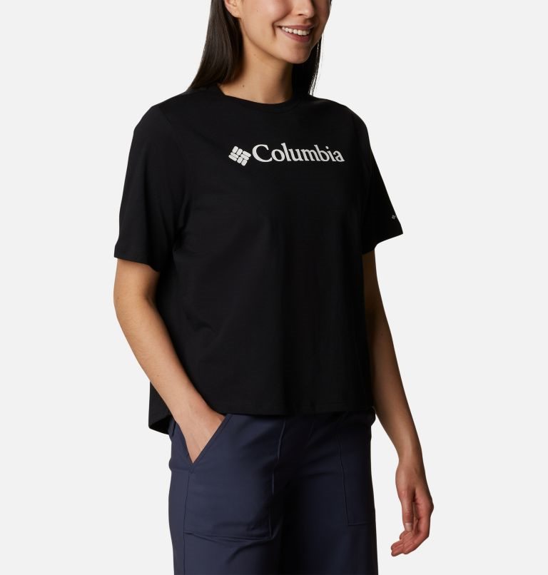 Tricouri Columbia North Cascades Relaxed Dama Negrii | SU7Q08SAZ