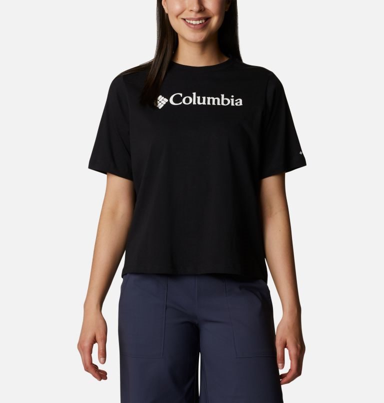 Tricouri Columbia North Cascades Relaxed Dama Negrii | SU7Q08SAZ