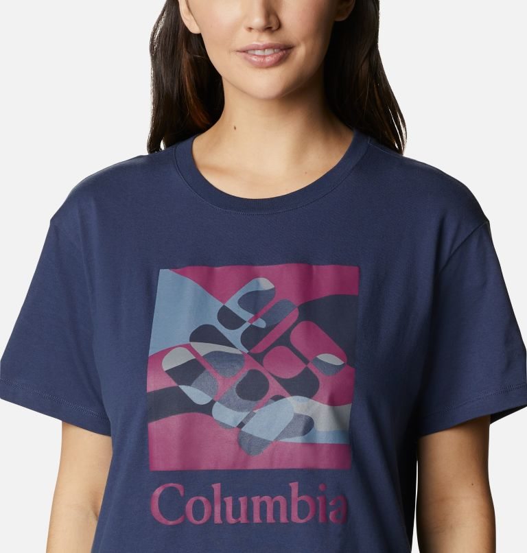 Tricouri Columbia Park Relaxed Dama Bleumarin | QGZ98MA0Q