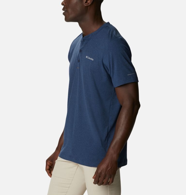 Tricouri Columbia Tech Trail Scurte Sleeve Henley Barbati Bleumarin | HY9SQZ87A