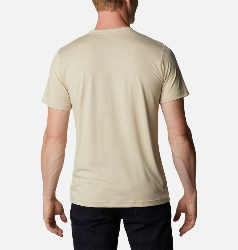 Tricouri Columbia Tech Trail Scurte Sleeve Henley Barbati Bej | WH8QZAM91