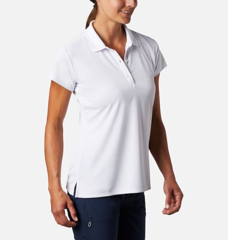 Tricouri Polo Columbia PFG Innisfree Scurte Sleeve Dama Albi | XFM7910QA