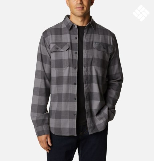 Camasa Columbia Flare Gun Stretch Flannel Barbati Gri | ZAM79Q8S1