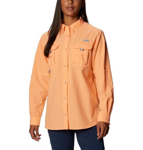 Camasa Columbia PFG Bahama Long Sleeve Dama Portocalii | IZ1QSA8M9