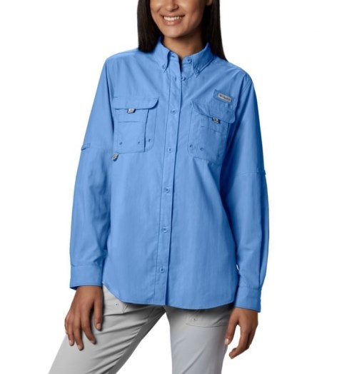 Camasa Columbia PFG Bahama Long Sleeve Dama Albastri | WX7Q90A8M