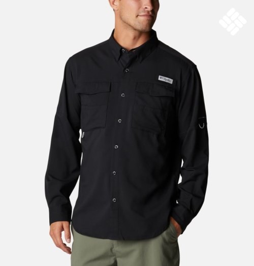 Camasa Columbia PFG Blood and Guts IV Woven Long Sleeve Barbati Negrii | XK908ZSQA