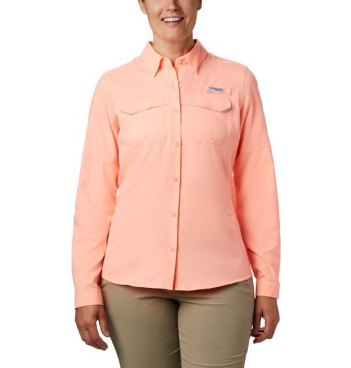 Camasa Columbia PFG Lo Drag Long Sleeve Dama Roz | JR9ASM0Q7