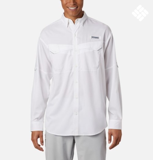 Camasa Columbia PFG Low Drag Offshore Long Sleeve Barbati Albi | ZP17AZ89S