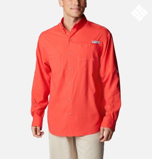 Camasa Columbia PFG Tamiami II Long Sleeve Barbati Rosii | PO1A09QZS