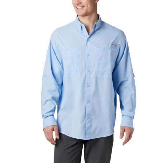 Camasa Columbia PFG Tamiami II Long Sleeve Barbati Albastri Deschis | PR017AZM9