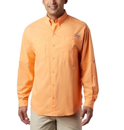 Camasa Columbia PFG Tamiami II Long Sleeve Barbati Portocalii | TL1Z7098M