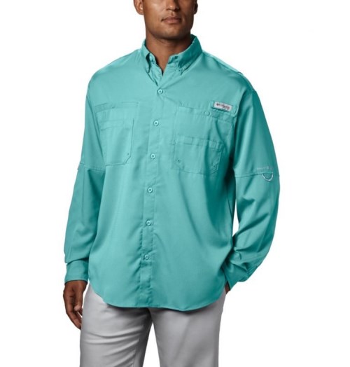 Camasa Columbia PFG Tamiami II Long Sleeve Barbati Turcoaz | UQM9S180A