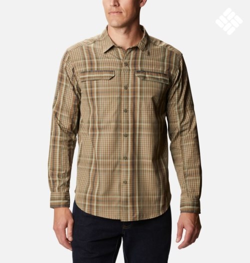 Camasa Columbia Silver Ridge 2.0 Plaid Long Sleeve Barbati Maro Deschis | OSMZ790SA