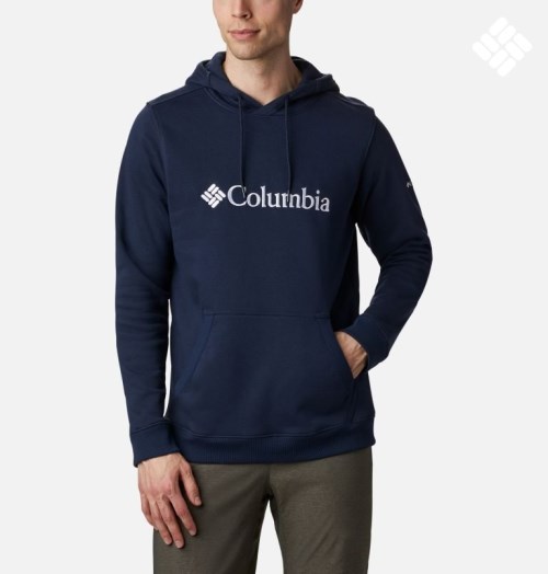 Hanorac Cu Gluga Columbia CSC Basic Logo II Barbati Bleumarin | ENQ9A8S71