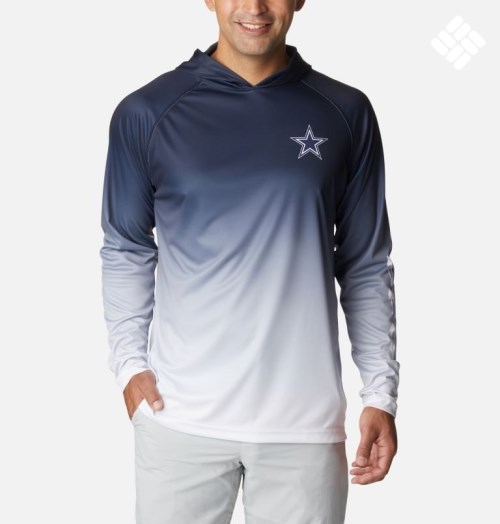 Hanorac Cu Gluga Columbia PFG Super Terminal Tackle - Dallas Cowboys Barbati Bleumarin | BKS019ZQA