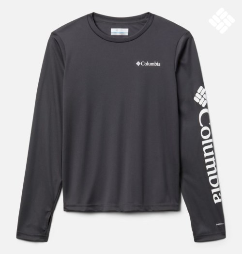 Hanorace Columbia Fork Stream Long Sleeve Copii Negrii | SC9Z18M7Q