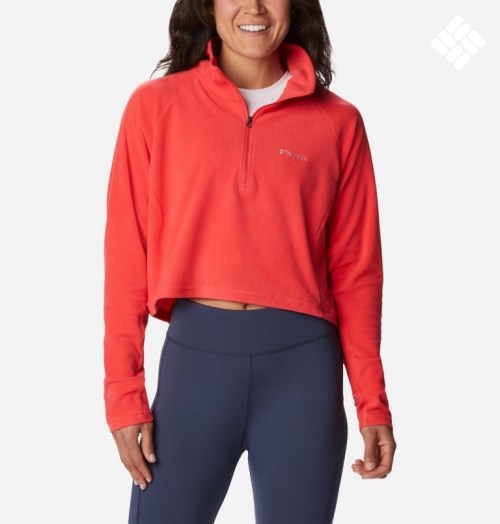 Hanorace Columbia Glacial Cropped Fleece II Dama Rosii | CNAQM807Z