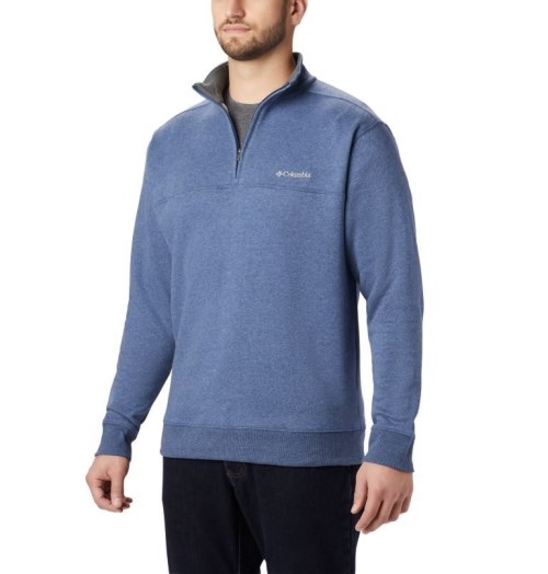 Hanorace Columbia Hart Mountain II Half Zip Barbati Albastri | PYQ0S189M