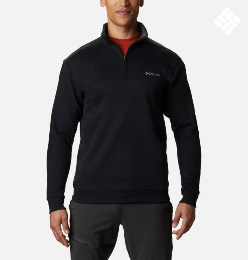 Hanorace Columbia Hart Mountain II Half Zip Barbati Negrii | TZQ8S170Z