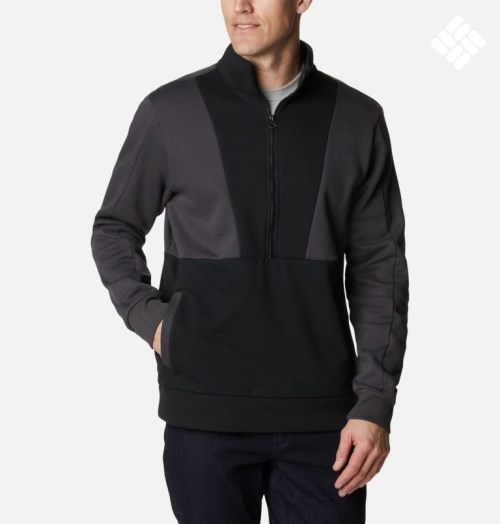 Hanorace Columbia Lodge Colorblock Half Zip Barbati Negrii | CH7Q01A9M