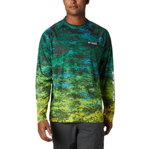 Hanorace Columbia PFG Super Terminal Tackle Long Sleeve Barbati Camuflaj | KLS87A9ZM