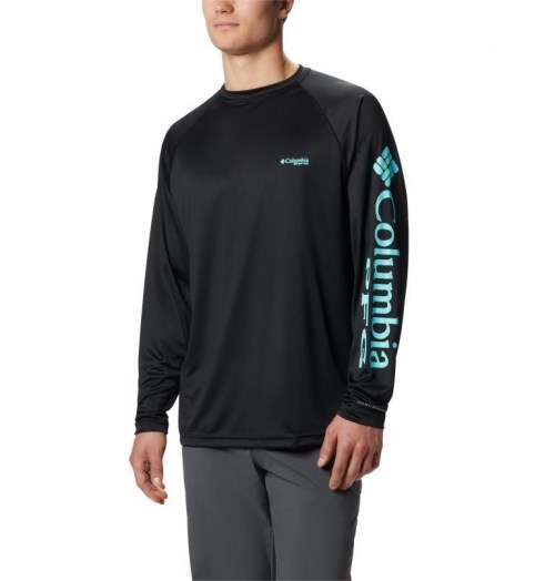 Hanorace Columbia PFG Terminal Tackle Long Sleeve Barbati Negrii | CSZMA0971