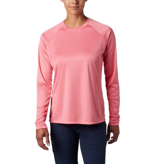 Hanorace Columbia PFG Tidal Tee II Long Sleeve Dama Roz | DF09Z187S