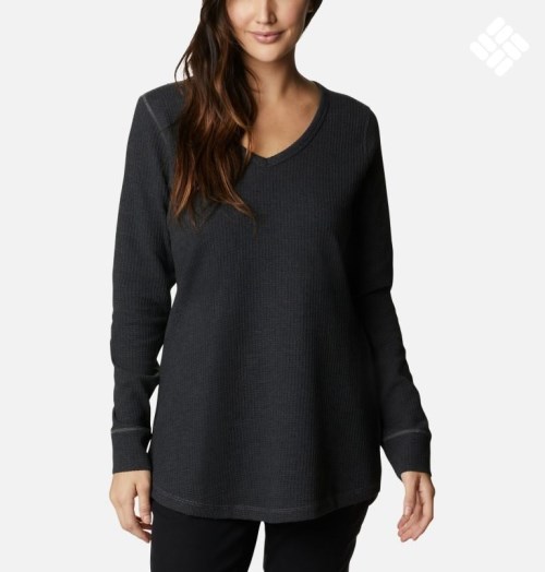 Hanorace Columbia Pine Peak Long Sleeve Thermal Tunic Dama Negrii | ZW890MA71