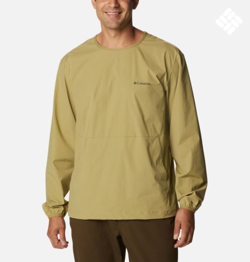 Hanorace Columbia Tech Trail Woven Pullover Barbati Masline Verzi | VT80Q7MAS