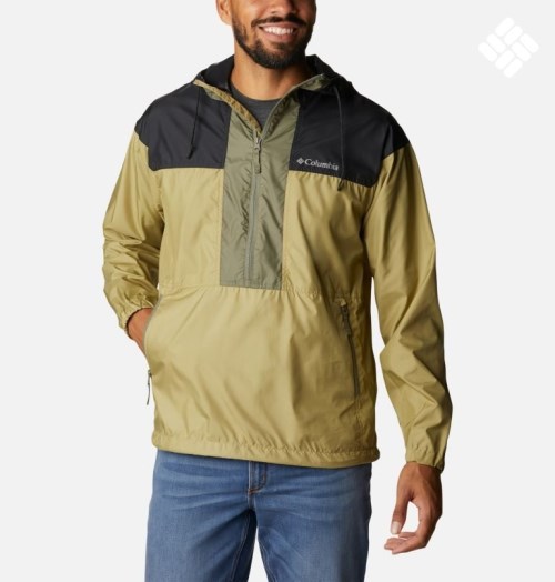 Jacheta Columbia Flash Challenger Anorak Barbati Masline Verzi Negrii | PQZ7AS0QM