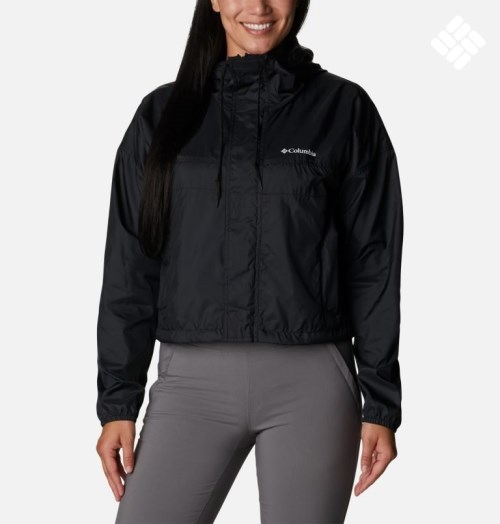 Jacheta Columbia Flash Challenger Cropped Windbreaker Dama Negrii | VR80SA7ZM