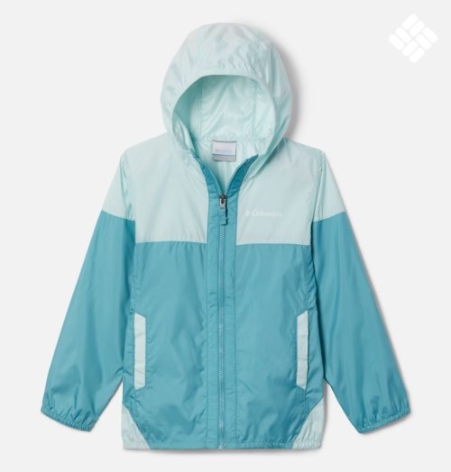 Jacheta Columbia Flash Challenger Windbreaker Copii Turcoaz | AV8S0Q1MA