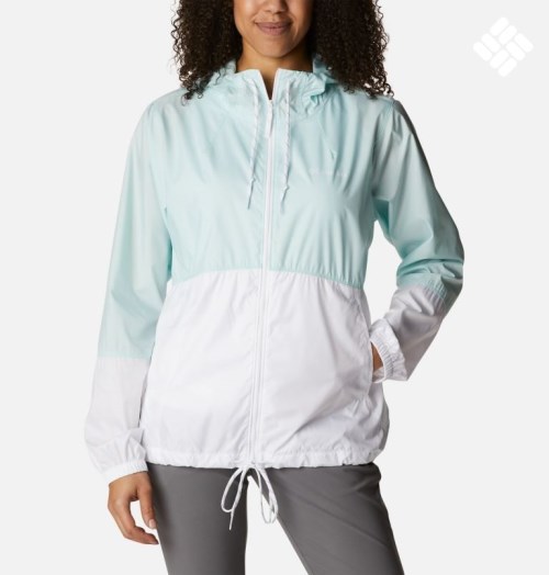 Jacheta Columbia Flash Forward Windbreaker Dama Turcoaz Albi | NI1Q078MA