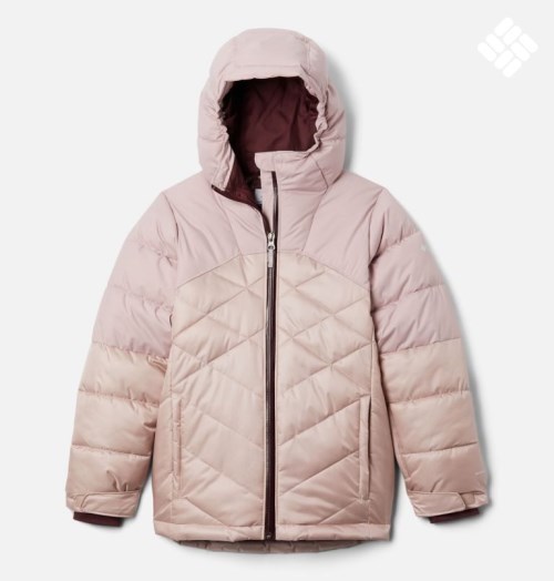 Jacheta Columbia Iarnă Powder Quilted Copii Roz | IJ170QA9S