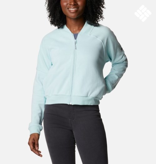 Jacheta Columbia Lodge French Terry Full Zip Dama Turcoaz | BG1SZM89Q